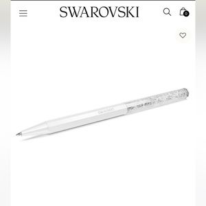 COPY - COPY - Swarovski Crystalline Ballpoint Pen - White Lacquered - New